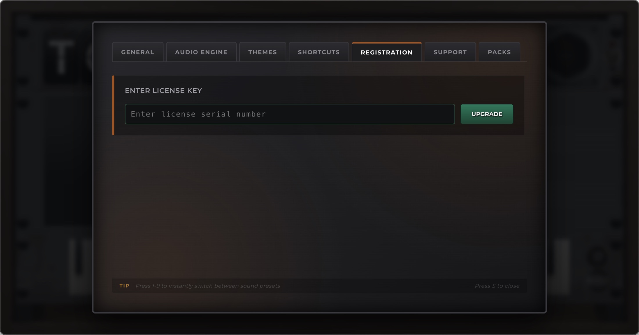 Registration Settings